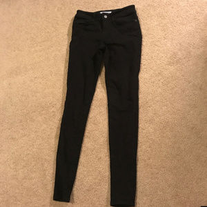 American Apparel Pencil Black Wash Jeans 26